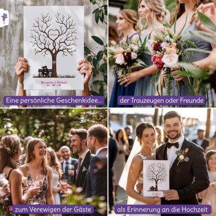 Alternatives Gästebuch, Weddingtree, Hochzeitsbaum