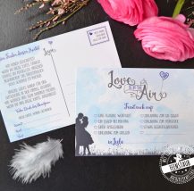 Luftballlone steigen lassen zur Hochzeit Karten mit Gutscheinen