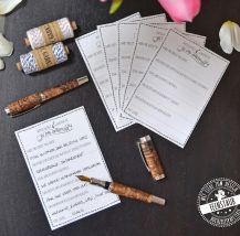 Gästebuch zum Ausfüllen bei Hochzeit