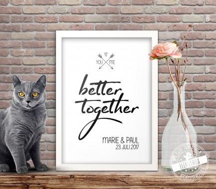 You and me - better together Print
