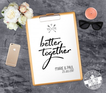 You and me - better together personalisierbar
