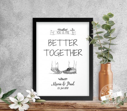 You & me - better together Print personalisierbar