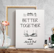 You & me - better together Leinwand personalisierbar