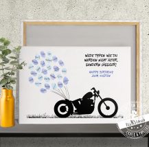 Motorrad Fingerabdruckbild