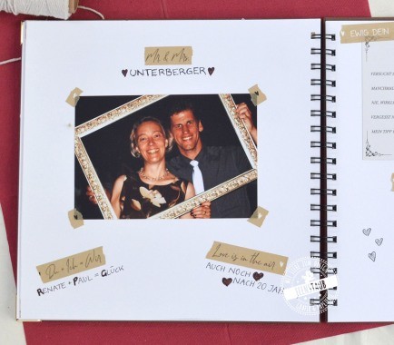 Hochzeit Washi Tape zum Gestalten des Gästebuchs