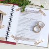 Washi Tape für die Gestaltung des Hochzeitsgästebuchs