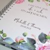 Hochzeitsvorbereitung, Planung leicht gemacht mit dem romantischen Hochzeitsplaner Buch mit rosa Rosen