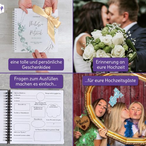 Hochzeitsbuch, Gästebuch, Geschenkidee an das Brautpaar