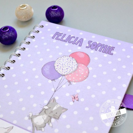 personalisierbares Notizbuch Geschenk-Idee zur Einschulung Schulstart SchulbeginnA5 Katzen Tagebuch
