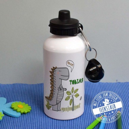 Trinkflasche mit Dinosauriern für Jungs