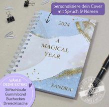 Taschenkalender 2024 mit Spruch und Namen personalisierbar