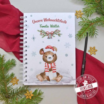 Familienbuch für die Weihnachtszeit, schöne Erinnerungen an Weihnachten sammeln