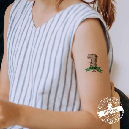 Kinderparty Mitgebsel Dino Tattoo
