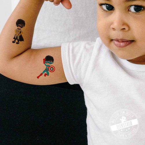 Superhelden temporäre Tattoos für Kinder und auch Errwachsene