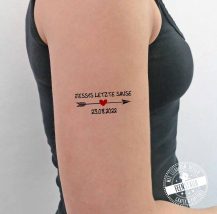 Junggesellinnenabschied Tattoo Set personalisiert