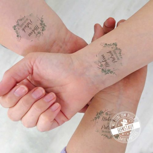 Tattoos für Hochzeit drucken lassen