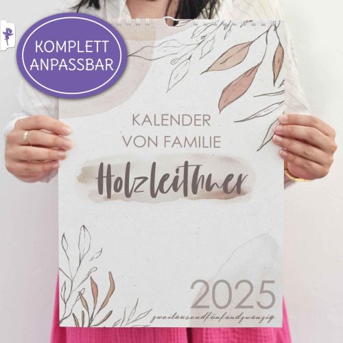 Kalender A3, Wandkalender, Familienplaner, Feiertage, Blätter