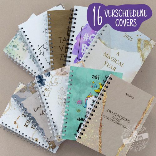 Taschenkalender in verschiedenen Designs, individuell und personalisiert