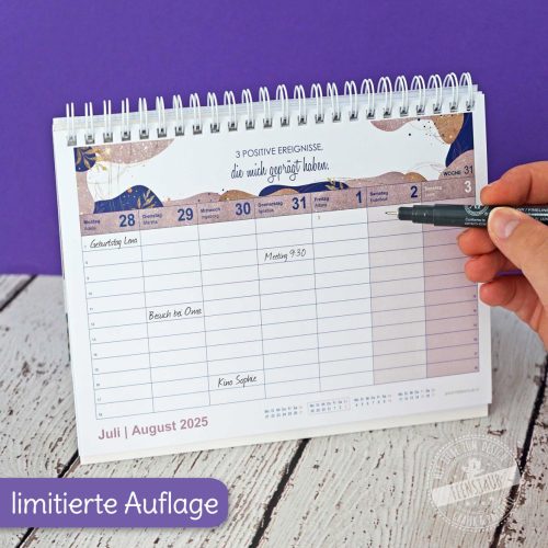 Limitierter Tischkalender, mit Sprüchen Dankbarkeit