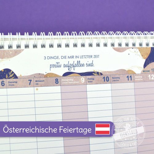 Kalender 2024, Tischkalender österreichische Feiertage