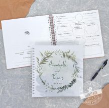 Hochzeitsbuch, personalisiertes Gästebuch für die Hochzeit