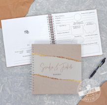 Gästebuch Hochzeit, Erinnerung an Hochzeitsfeier, personalisiert