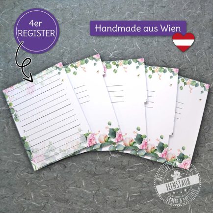 handmade registerblätter, trennblätter papier