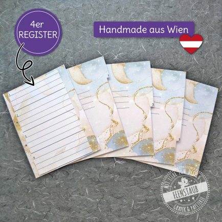 registerblätter magic, handmade