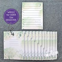 Register, Hochzeitsregister für Mappen, Ordnerregister a4 extra breit