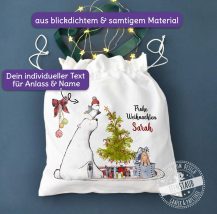 Personalisiertes Weihnachtssäckchen, Nikolosack mit Namen, Geschenkverpackung