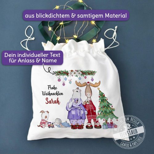 Weihnachtsbeutel, Nikolaus Sack, Nikolausstiefel personalisiert