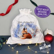 Nikolo Sack, Weihnachtssack, Weihnachtsgeschenk personalisiert, Fuchs