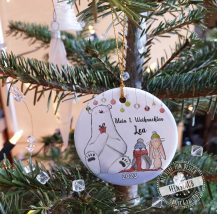 Keramikanhänger, Weihnachtsgeschenk, Weihnachtsschmuck zum aufhängen