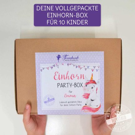 Party-Box, Motto-Box Einhorn Party