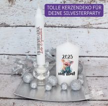 Silvesterkerze, Kerzentattoo, SIlvestermitbringsel