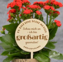 Blumenstecker, Pflanzenstecker, personalisiert mit Namen