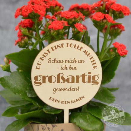 Blumenstecker, Pflanzenstecker, personalisiert mit Namen