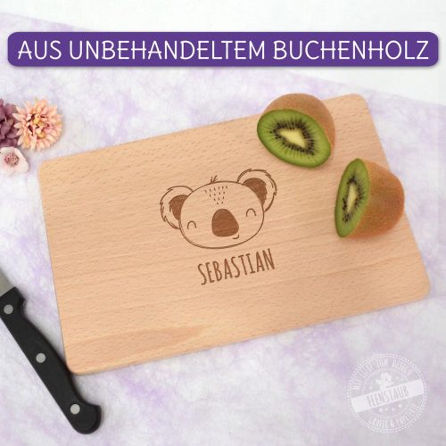 Frühstücksbrettchen mit Gravur, Tiermotive