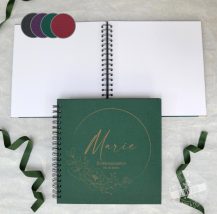 Geschenk Gästebuch, personalisiertes Erinnerungsalbum mit Namen