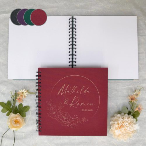 Hochzeit Gästebuch blanko, Hochzeitsgästebuch personalisiert graviert