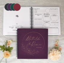 Gästebuch personalisiert mit Gravur, Hochzeitsgästebuch