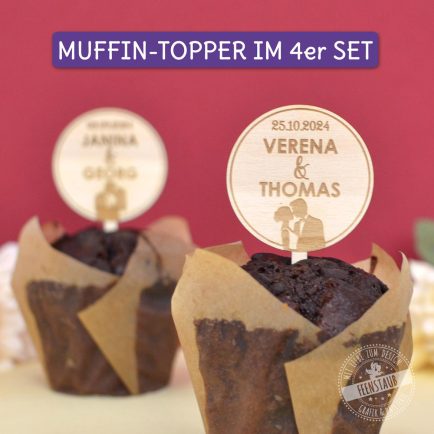 Kuchen Topper, Hochzeitsdeko Muffin Stecker Brautpaar