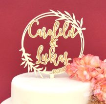 Personalisierte Cake Topper, Tortenstecker Hochzeit mit Namen
