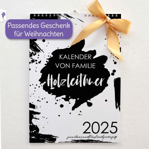 Kalender mit Spalten, Terminplaner, Familienplaner, Tinte