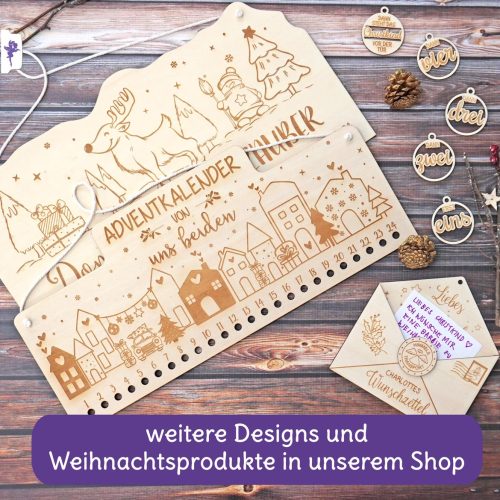 Individuelle Adventkalender, selbstbefüllbar, wiederverwendbar