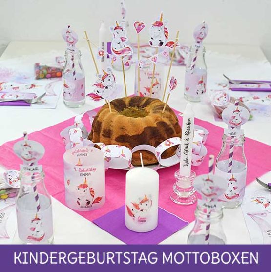 Einhorn Kindergeburtstag Box