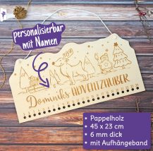 Individueller Adventkalender Rentier