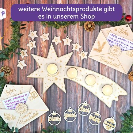 Weihnachtsdeko, Advent Deko aus Holz